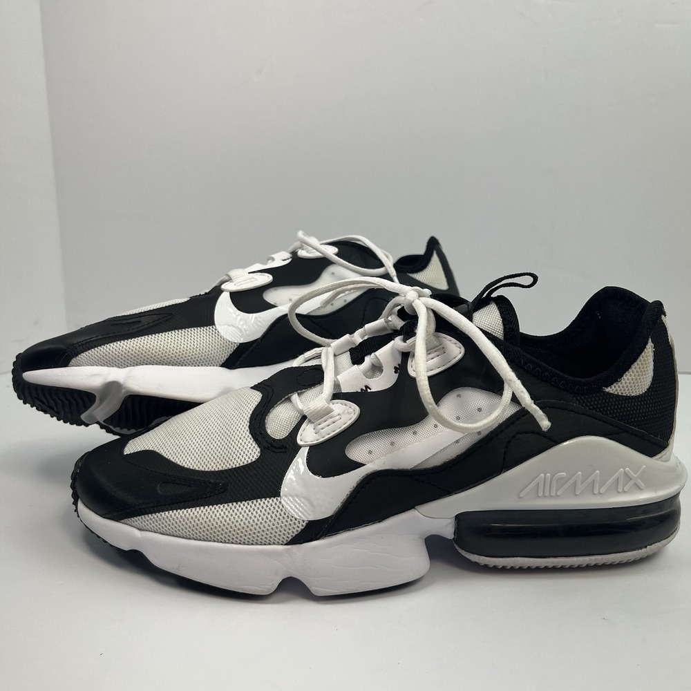 Nike Air Max Infinity 2 Womens Size 8 White Black Running Shoes Sneakers